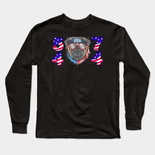 BULLDOG 45 47 TRUMP 2024 Long Sleeve T-Shirt